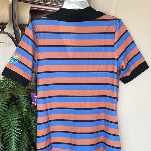 Brand New Unique Vintage Scooby Doo x Smak Parlour Striped Button Down Dress - Picture 14 of 15